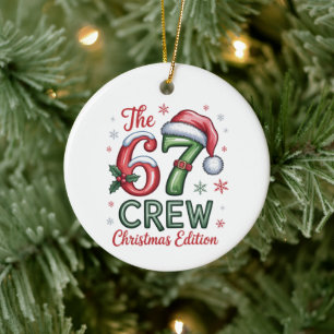 De 76 Crew Kersteditie Familie Vakantie Kerstmis  Keramisch Ornament