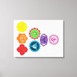 De 7 Chakra's Canvas Print