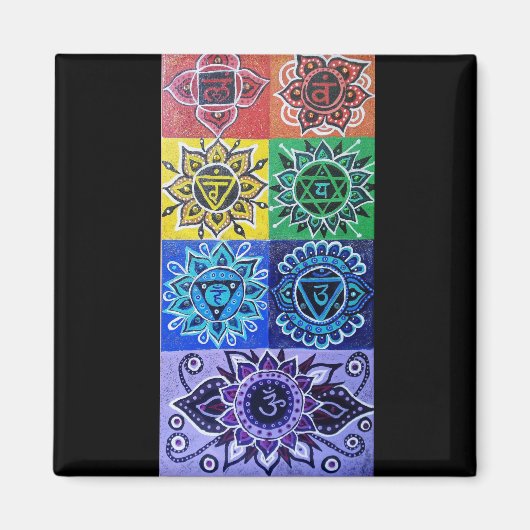 De 7 Chakra's magneet (Voorkant)
