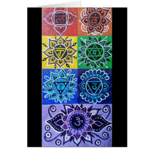 De 7 Chakras Notitiekaart