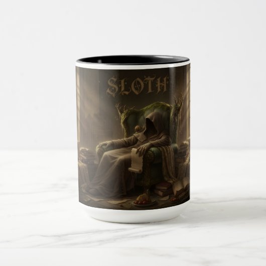 De 7 deugden van Satan: luiheid Mok (Midden)