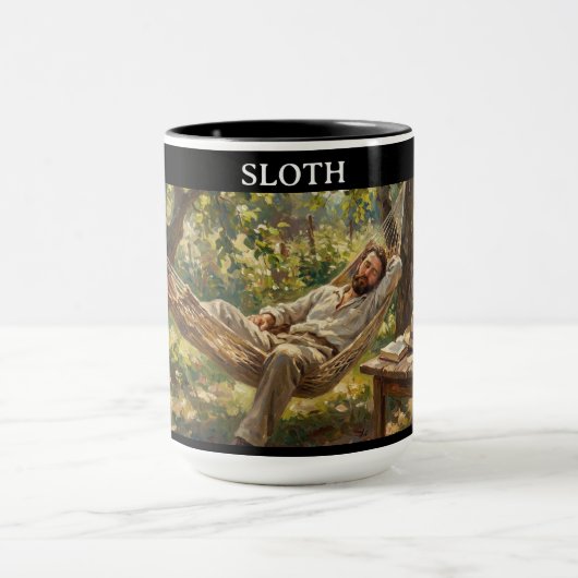 De 7 deugden van Satan: luiheid Mok (Midden)