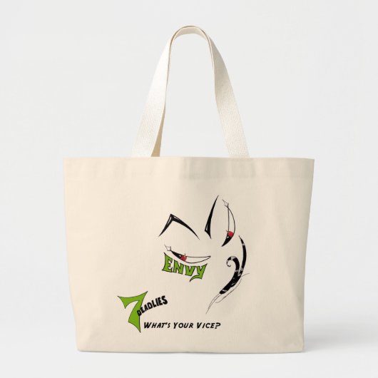 De 7 Dodelijke — Afgunst Zak Grote Tote Bag (Voorkant)