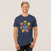 De 7 dodelijke (emoji) zonden Tri-Blend shirt (Voorkant volledig)