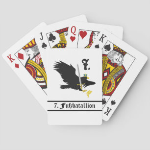 De 7. Fuß-kaartdeck Pokerkaarten