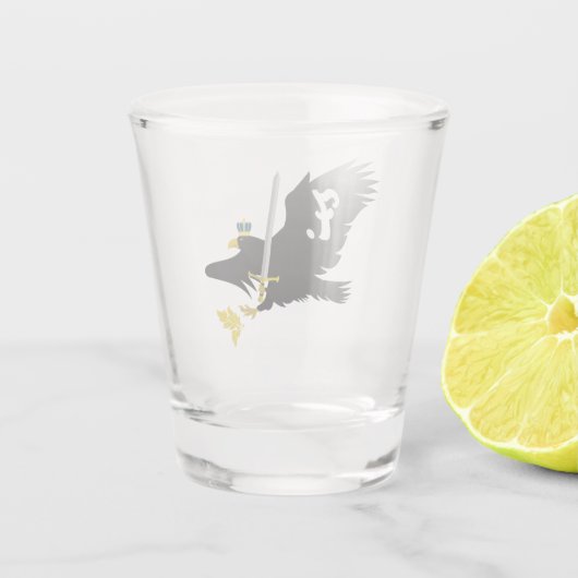 De 7. Fuß Shot Glass Shot Glas (Achterkant)