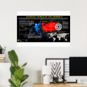 De 7 Kerken van Azië - Kosmische Patronen 2 Poster (Thuiskantoor)