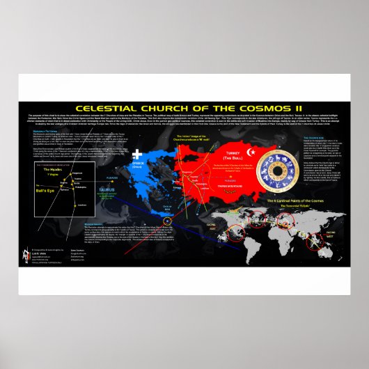 De 7 Kerken van Azië - Kosmische Patronen 2 Poster (Voorkant)