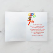 de 7de Koninklijke Teddybeer van de Verjaardag Kaart (Binnen)