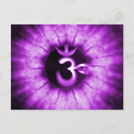 De 7e chakra briefkaart (Voorkant)