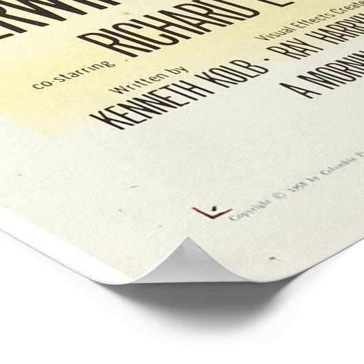 De 7e reis van Sinbad Poster (Hoek)