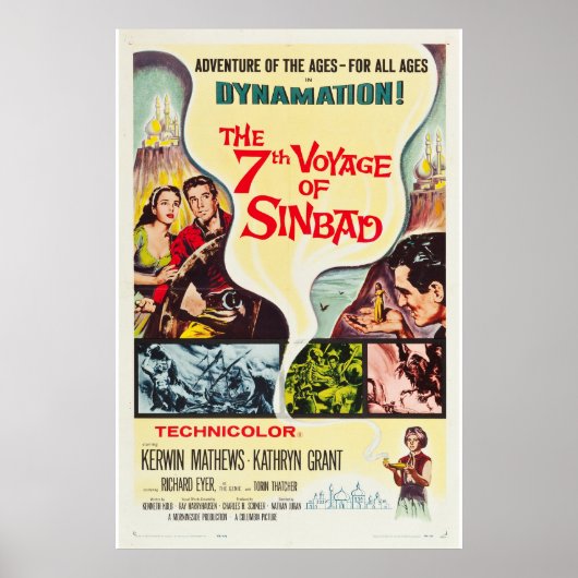 De 7e reis van Sinbad Poster (Voorkant)