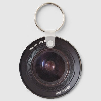 De 80s cameralens van de terugkeer op een keyring sleutelhanger
