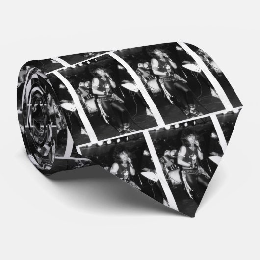 De 80s genoemd, stropdas van de 80s rockband (Opgerold)