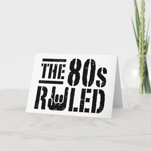 De 80s-regel kaart (Voorkant)