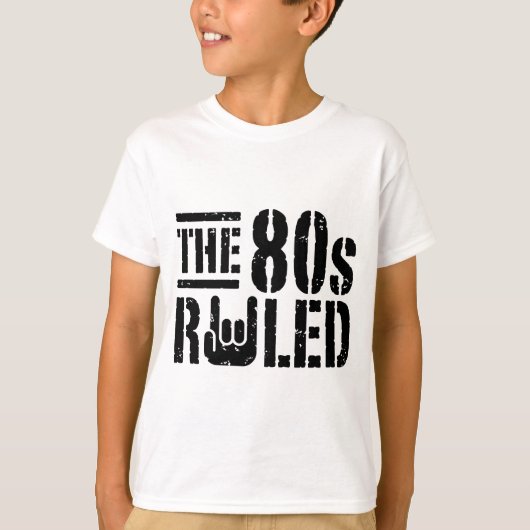 De 80s-regel t-shirt (Voorkant)