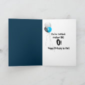 de 80ste Kaarsen van de Verjaardag Kaart (Binnen)