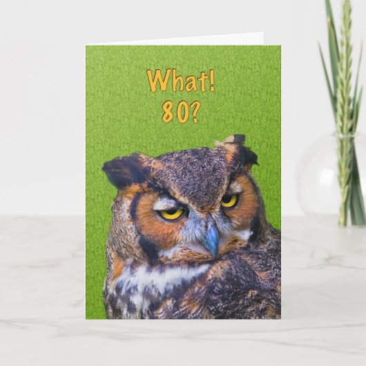 de 80ste Kaart van de Verjaardag met Grote (Voorkant)