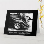 De 80ste verjaardag van de papa kaart (Gele Bloem)