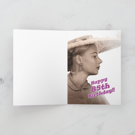 De 85ste verjaardag van mama kaart (Binnen)