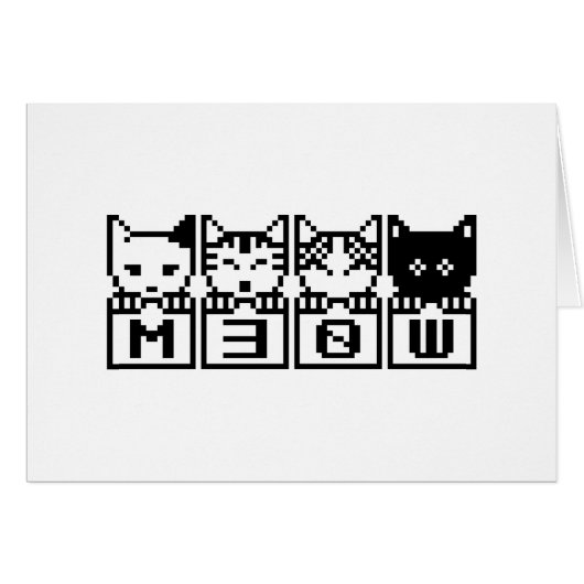 DE 8-BIT CATS M30W KAART (Voorkant Horizontaal)