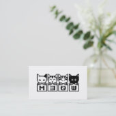 DE 8-BIT KATTEN M30W VISITEKAARTJE (Staand voorkant)