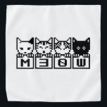 DE 8-BITS CATS M30W BANDANA<br><div class="desc">MEOW MEOW MEOW Wereldbol Trotters is gespecialiseerd in idiosyncratische beelden van rond het wereldbol. Hier vindt u unieke Wenskaarten, Briefkaarten, Posters, Muismatten en meer.</div>