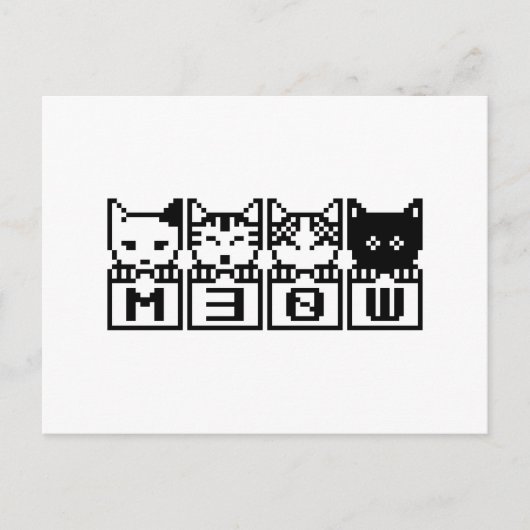DE 8-BITS CATS M30W BRIEFKAART (Voorkant)