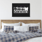 DE 8-BITS CATS M30W CANVAS AFDRUK (Insitu (Slaapkamer))
