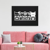 DE 8-BITS CATS M30W CANVAS AFDRUK (Insitu (Woonkamer))