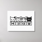DE 8-BITS CATS M30W CANVAS AFDRUK (Voorkant)