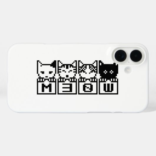 DE 8-BITS CATS M30W Case-Mate iPhone CASE (Achterkant (horizontaal))