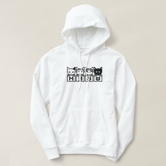 DE 8-BITS CATS M30W HOODIE (Design voorkant)