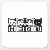 DE 8-BITS CATS M30W KARTONNEN ONDERZETTERS (Voorkant)