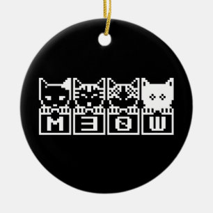 DE 8-BITS CATS M30W KERAMISCH ORNAMENT