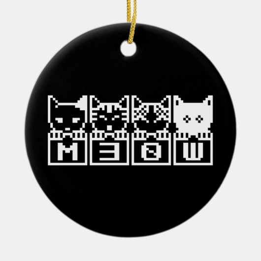 DE 8-BITS CATS M30W KERAMISCH ORNAMENT (Voorkant)