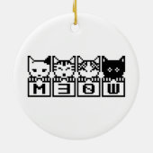 DE 8-BITS CATS M30W KERAMISCH ORNAMENT (Achterkant)