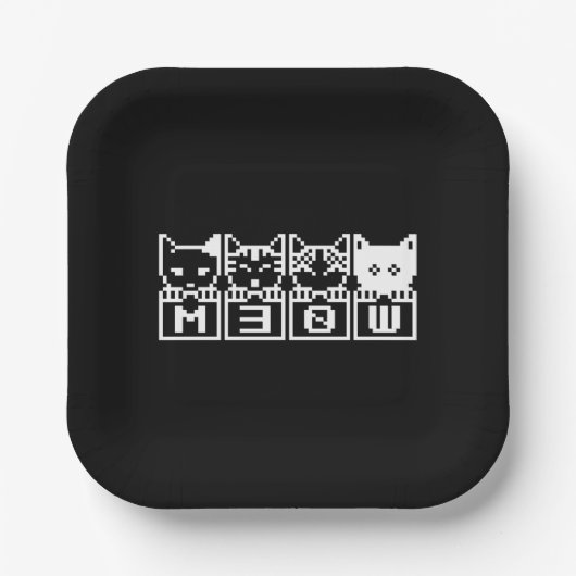 DE 8-BITS CATS M30W PAPIEREN BORDJE (Voorkant)