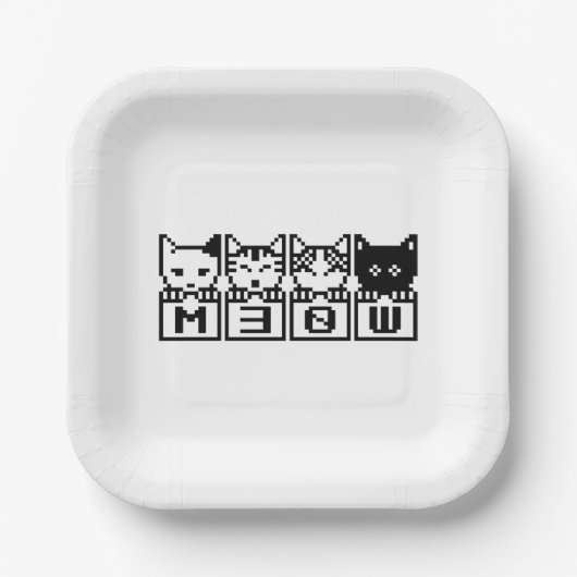 DE 8-BITS CATS M30W PAPIEREN BORDJE (Voorkant)