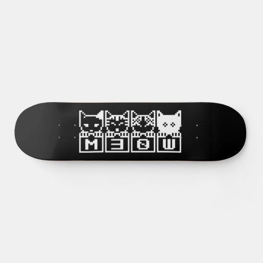 DE 8-BITS CATS M30W PERSOONLIJK SKATEBOARD (Horizontaal)