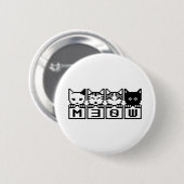 DE 8-BITS CATS M30W RONDE BUTTON 5,7 CM (Voorkant /achterkant)