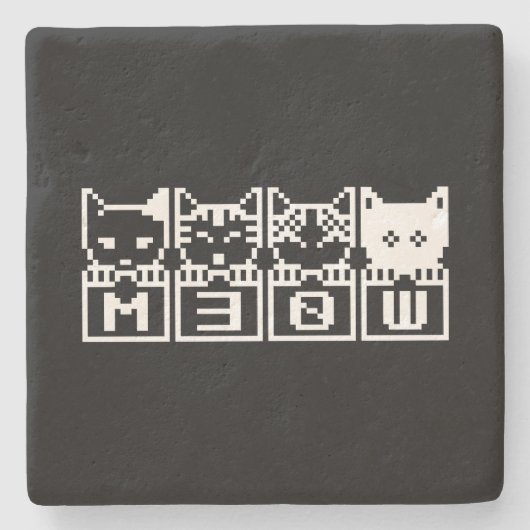 DE 8-BITS CATS M30W STENEN ONDERZETTER (Voorkant)