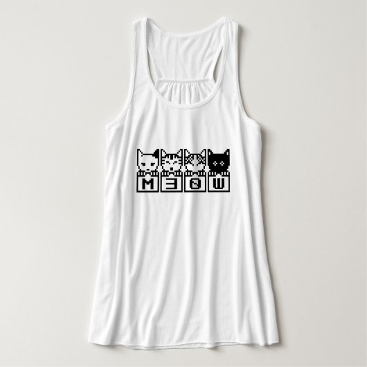 DE 8-BITS CATS M30W TANKTOP (Design voorkant)