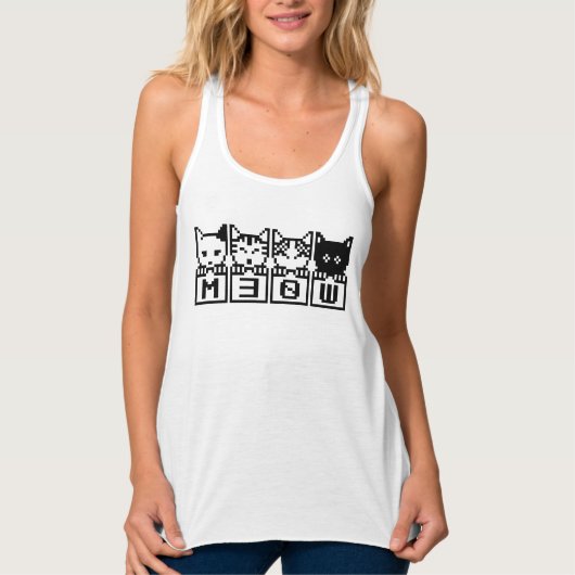 DE 8-BITS CATS M30W TANKTOP (Voorkant)