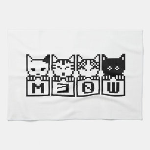DE 8-BITS CATS M30W THEEDOEK
