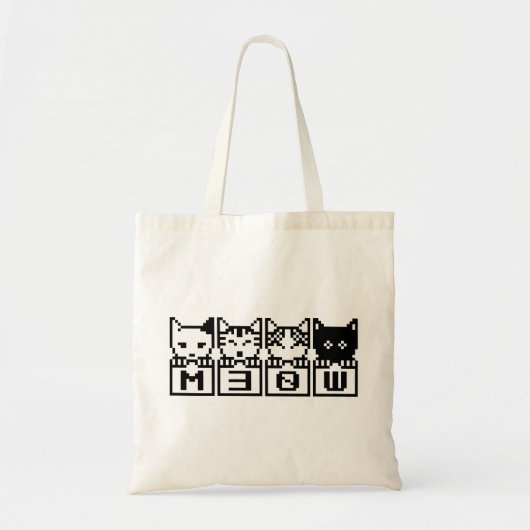 DE 8-BITS CATS M30W TOTE BAG (Voorkant)