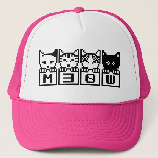 DE 8-BITS CATS M30W TRUCKER PET (Voorkant)