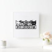 DE 8-BITS CATS M30W VIERKANTE KLOK (Huis)