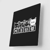 DE 8-BITS CATS M30W VIERKANTE KLOK (Hoek)