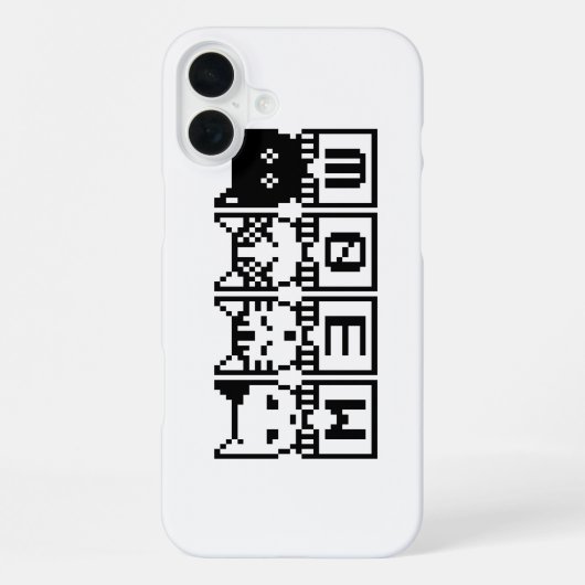 DE 8-BITS KATTEN M30W iPhone HOESJE (Achterkant)